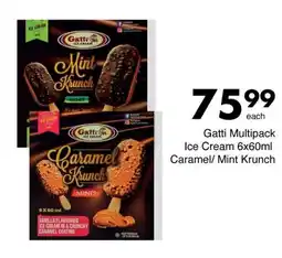 Save Gatti Multipack Ice Cream Caramel/ Mint Krunch offer