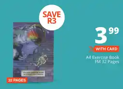 Checkers A4 Exercise Book FM 32 Pages offer