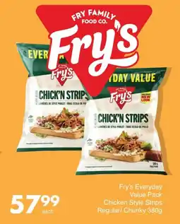 Save Fry's Everyday Value Pack Chicken Style Strips Regular/ Chunky offer