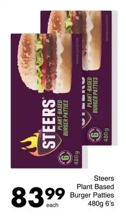 Save Steers Plant Based Burger Patties offer