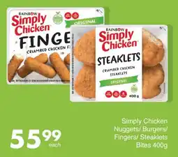 Save Simply Chicken Nuggets/ Burgers/ Fingers/ Steaklets Bites offer