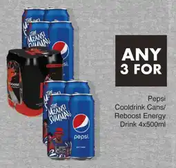 Save Pepsi Cooldrink Cans/ Reboost Energy Drink offer
