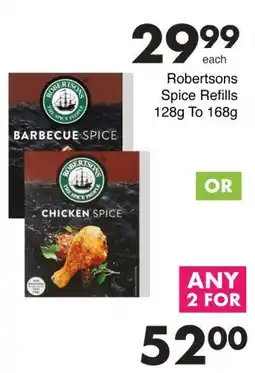 Save Robertsons Spice Refills offer