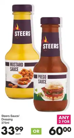 Save Steers Sauce/ Dressing offer