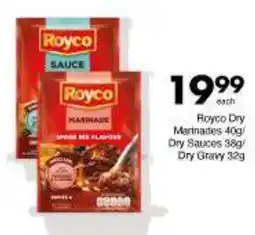 Save Royco Dry Marinades/ Dry Sauces/ Dry Gravy offer