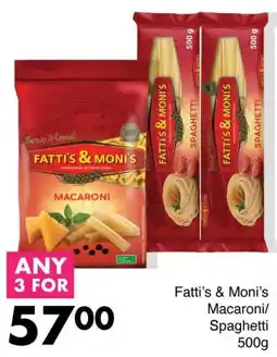 Save Fatti's & Moni's Macaroni/ Spaghetti offer