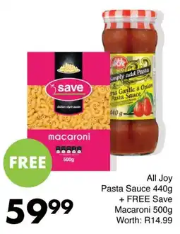 Save All Joy Pasta Sauce offer