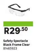 Leroy Merlin Black Frame Safety Spectacle (Clear) 81465923 offer