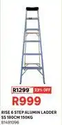 Leroy Merlin Rise 6 Step Aluminium Ladder SS (180cm) 150Kg 81491096 offer