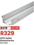 Leroy Merlin UPVC Gutter Streamline 6m 81411561 offer