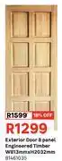 Leroy Merlin Exterior Door 8 Panel Engineered Timber W813mm X H2032mm 81461035 offer