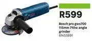 Leroy Merlin Bosch Pro GWS700 115mm 710W Angle Grinder 81455891 offer