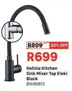 Leroy Merlin Delinia Kitchen Sink Mixer Tap Eleki Black 81490812 offer