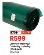 Leroy Merlin Laminate Flooring Combi Lay Underlay 25 Sqm/Roll 81423576 offer