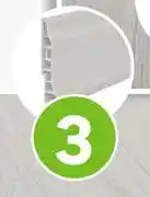 Leroy Merlin PVC Skirting 95 x 25mm (Highveld Grey) 2.5m 81446004-Per Sqm offer