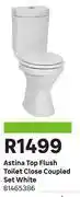 Leroy Merlin Astina Top Flush Toilet Close Coupled Set (White) 81465386 offer