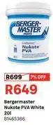 Leroy Merlin Berger Master 20L Nukote PVA White 81465386 offer