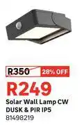 Leroy Merlin Solar Wall Lamp CW Dusk & PIR IP5 81498219 offer