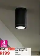 Leroy Merlin Ceiling GU10 Excl 28W Max Alu Ant Grey 1 81488113 offer