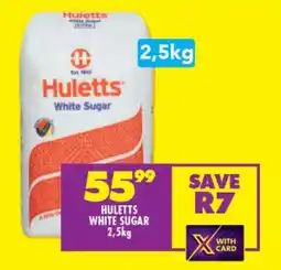Shoprite Huletts White Sugar 2.5kg offer