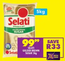 Shoprite SELATI GOLDEN BROWN SUGAR 5kg offer