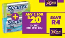 Shoprite SECUREX BATH SOAP 175g offer