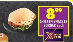 Shoprite CHICKEN SNACKER BURGER each offer