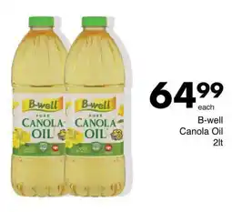 Save B-well Canola Oil offer