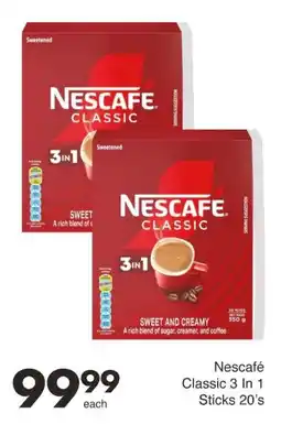 Save Nescafé Classic 3 In 1 Sticks offer