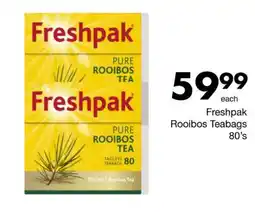 Save Freshpak Rooibos Teabags offer