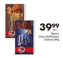 Save Bakers Choc-kits/ Romany Creams offer