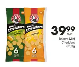 Save Bakers Mini Cheddars offer