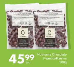 Save Nutmania Chocolate Peanuts/ Raisins offer