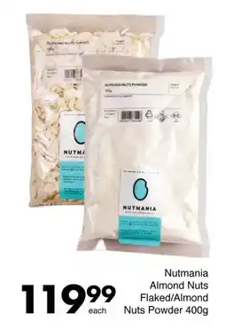 Save Nutmania Almond Nuts Flaked/ Almond Nuts Powder offer