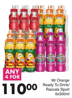Save Mr Orange Ready To Drink/ Rascals Sport offer
