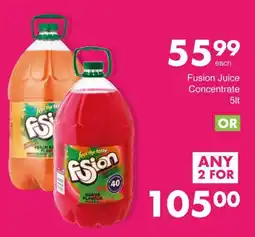 Save Fusion Juice Concentrate offer