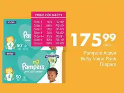 Save Pampers Active Baby Value Pack Diapers offer