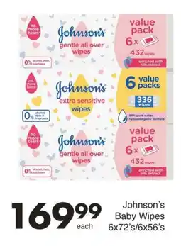 Save Johnson's Baby Wipes offer
