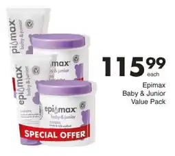 Save Epimax Baby & Junior Value Pack offer