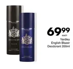 Save Yardley English Blazer Deodorant offer