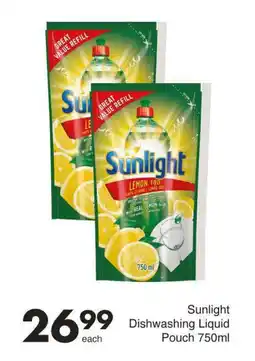 Save Sunlight Dishwashing Liquid Pouch offer
