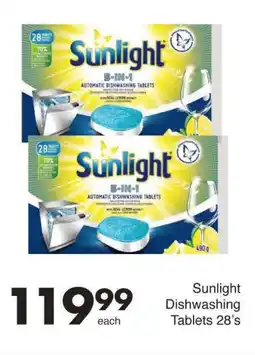 Save Sunlight Dishwashing Tablets offer