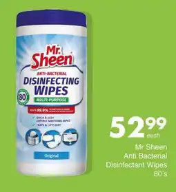 Save Mr Sheen Anti Bacterial Disinfectant Wipes offer