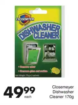 Save Closemeyer Dishwasher Cleaner offer