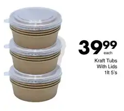 Save Kraft Tubs With Lids offer