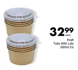 Save Kraft Tubs With Lids offer