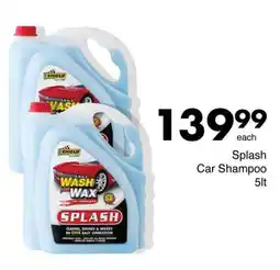 Save Splash Car Shampoo offer