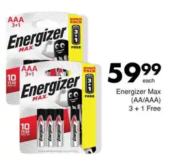 Save Energizer Max AA/AAA offer