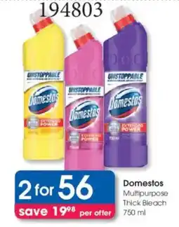 Clicks Domestos Multipurpose Thick Bleach offer
