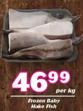 Home of Quality Meat Frozen Baby Hake Fish Per kg